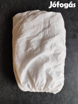 90x200 cm-es fehér gumis lepedő (Naturtex: 60% pamut, 40% poliészter) 