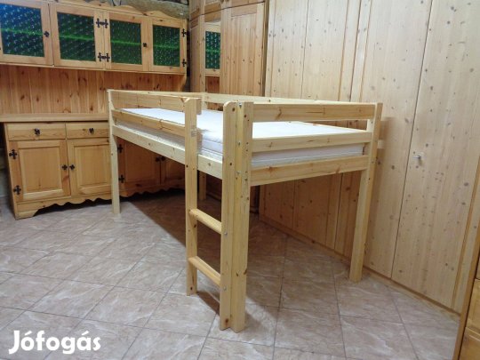 90x200 galériaágy fenyő