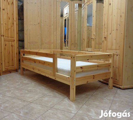 90x200 leesésgátós fenyő ágy