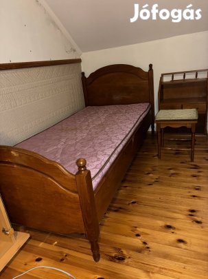 90x200cm ágykeret ágyráccsal, prémium rugós matraccal eladó