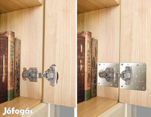 90x90mm Csuklópántjavító Zsanérjavító lemez szekrényajtókhoz