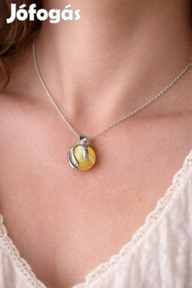 925 ezüst foglalatban achát medál