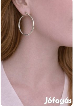 925 ezüst karika fülbevaló
