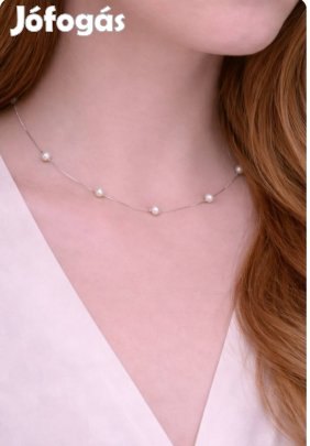 925 ezüst nyaklánc Tekla gyöngy