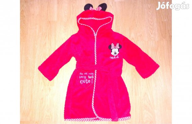 92/98 George Minnie egér mintás és kialakítású frottír fürdőköpeny