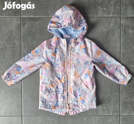 92-98-as hosszított fazonú, polárral vékonyan bélelt átmeneti kabát 