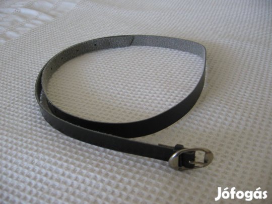 92 cm-es fekete női bőr öv