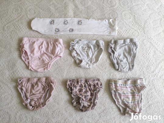 92-es 6 db lányka alsó 1 db harisnyanadrág