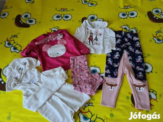 92-es F&F és C&A kislány ruhacsomag. 7 db-os
