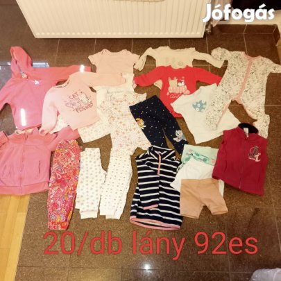 92-es lány ruhacsomag 20/db