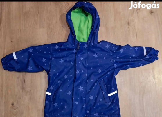 92-es vízlepergetős kabát,fényvisszaverő csikokkal