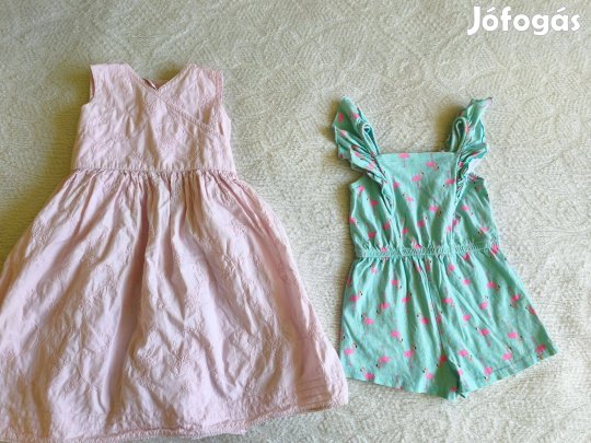 98/104-es 2 db lányka ruha