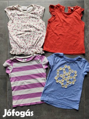 98-104-es Next, H&M, F&F és Nutmeg póló csomag 