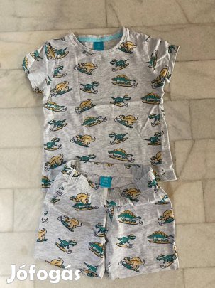 98-104-es rövid dínós pizsama eladó