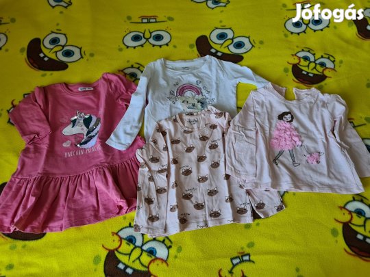 98-as kislány ruhacsomag. 6 db- os.