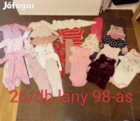 98-as lány 26/db lányka ruhacsomag 