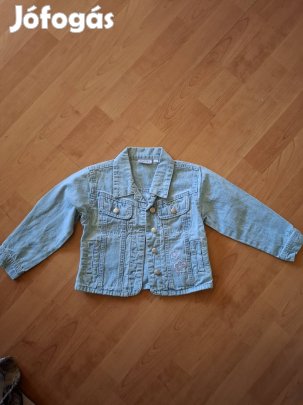 98-as lányka farmer kabát 