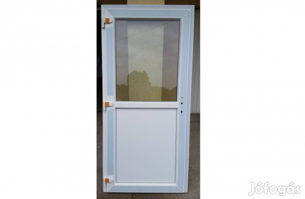 98x208 Félig üveges bejárati ajtó Ingyen Szállítva