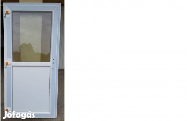 98x208 Félig üveges bejárati ajtó ingyen szállítással