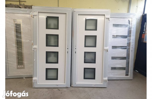 98x208 Új hőszigetelt kültéri bejárati ajtó Ingyen Szállítva