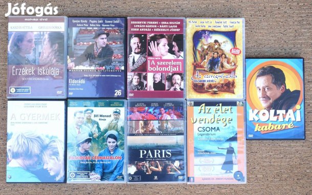 9 DVD magyar film kabaré Juliette Binoche Kaszás Attila Eperjes Károl