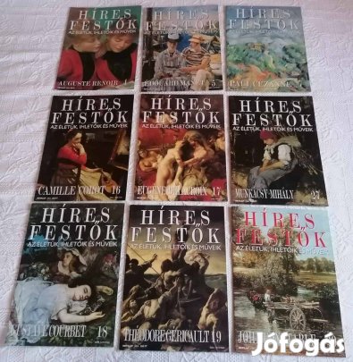 9 Darab / Szám a "Híres Festők" Című Magazinból / Újságból