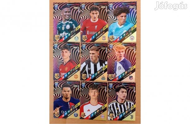 9 Gold Rising Star focis kártya Panini FIFA 365: 2023-2024. Axl