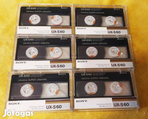 9 darab Sony UX-S kazetták a legjobb szériából szép állapotban!