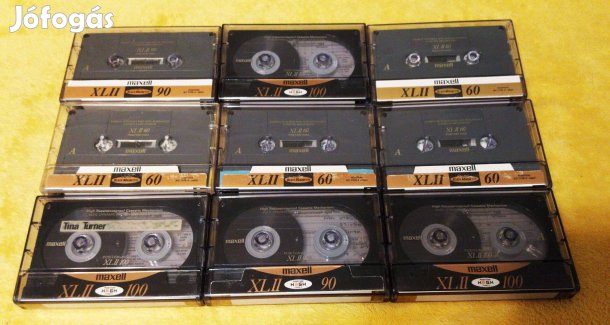 9 darab kromos Maxell kazetták eladók!