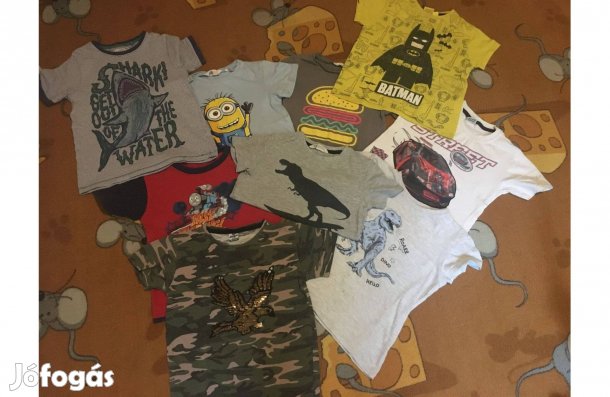 9 db 116-122 póló csomagban!