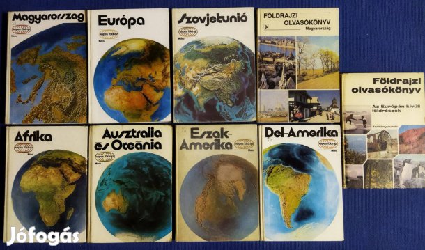 9 db Képes Földrajz és Földrajzi olvasókönyv eladó