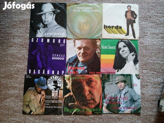 9 db - Vegyes Bakelit kislemez remek állapotban
