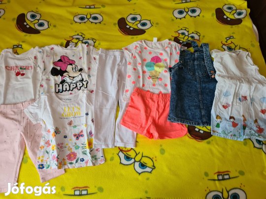 9 db-os 98-104-es kislány ruha csomag