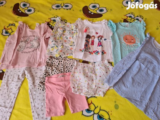 9 db-os  H&M-es 92-es kislány  nyári ruha csomag