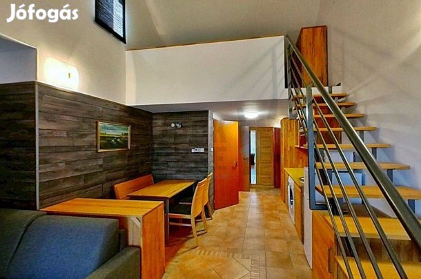 9 lakásos berendezett, bútorozott, gépesített apartmanház a Gyulai