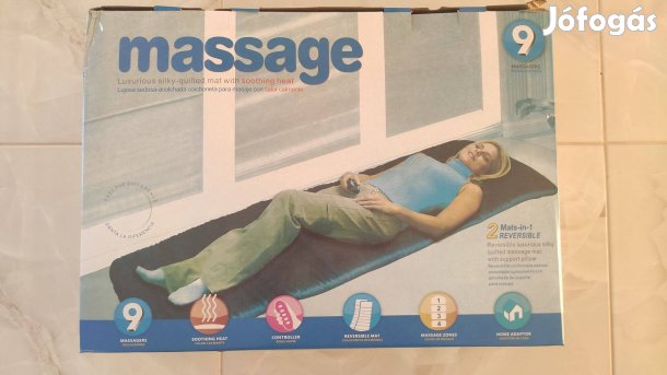9 motoros fűthető masszázsmatrac vezérlővel Újszerű állapotban