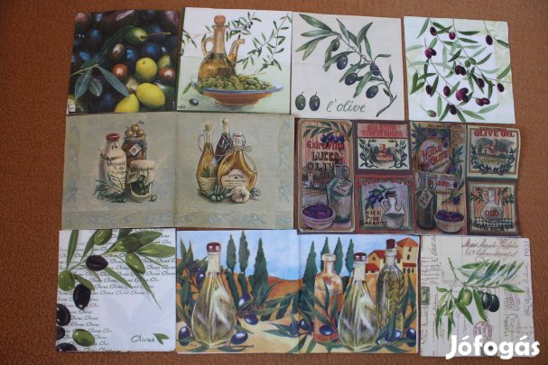 9 szalvéta Oliva