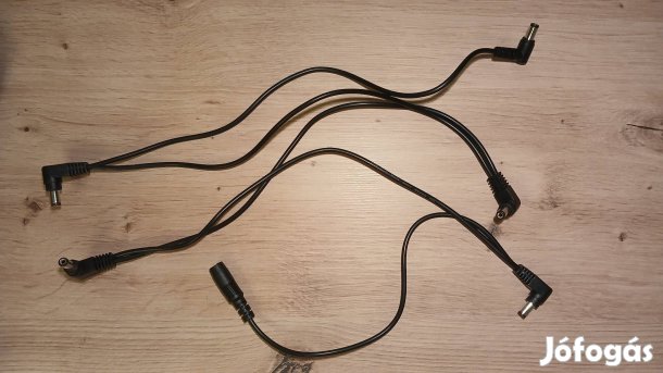 9 voltos daisy chain elosztó kábel (5 kimenet)
