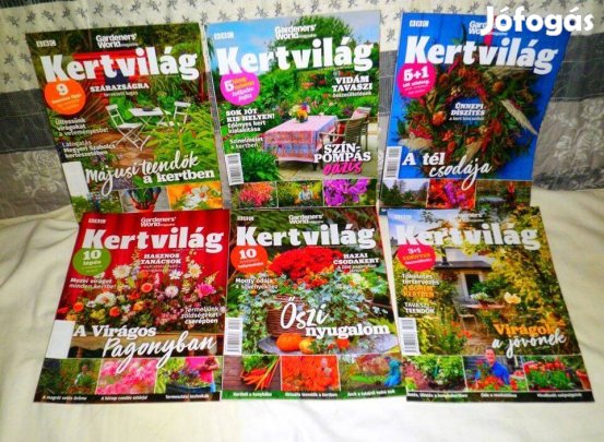 9db BBC Kertvilág magazinok ujak