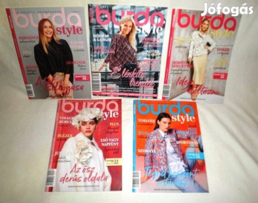 9db Burda magazinok snittel együtt