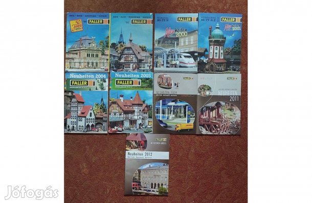 9db Faller katalógus füzet újság modellvasút terepasztal vasút