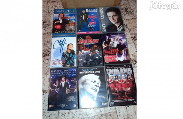9db Zenei DVD - André Rieu, Daniel O'Donnell, Cliff Richard, Rat Pack,