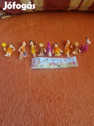 9db-os Kinder Flintstones család papírjával 1994