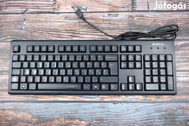 A4Tech USB magyar vezetékes billentyűzet fehér KM-720