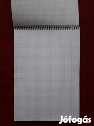 A5-ös, négyzethálós, spirálos jegyzettömb