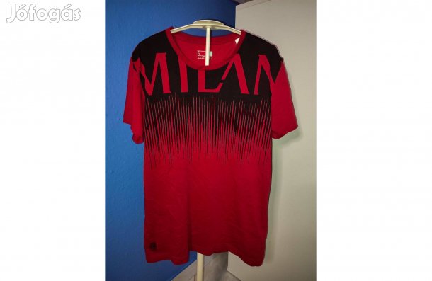 AC Milan eredeti bordó fekete adidas póló (S)