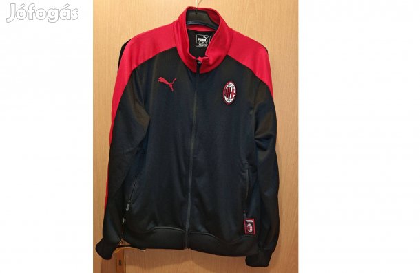 AC Milan eredeti fekete piros Puma cipzáras felső (L-es)