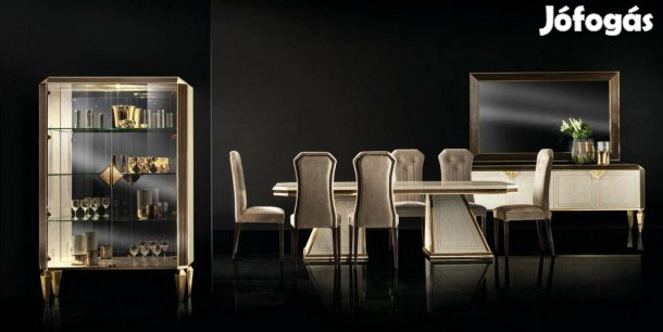 AC - Diamante (arany) olasz luxus étkező garnitúra Akció!