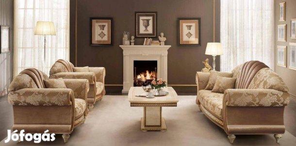 AC - Fantasia (bézs) olasz luxus nappali garnitúra 20% Akció!