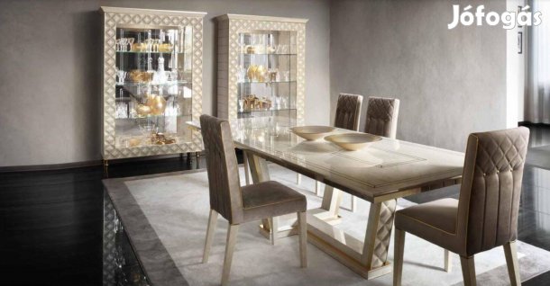 AC - Sipario (arany) olasz luxus étkező garnitúra Akció!
